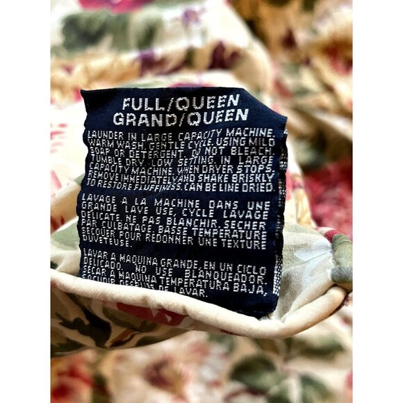 Ralph Lauren Full Queen Comforter Lily Floral Constance READ DESCRIPTION - Picture 4 of 7